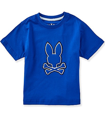Psycho Bunny Little Boys Short Sleeve Bruno Graphic Tee