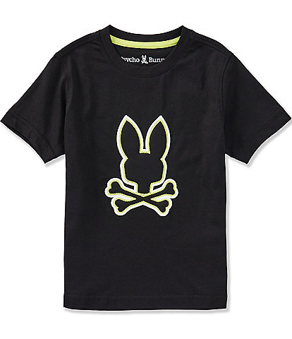 Psycho Bunny Little Boys Short Sleeve Bruno Graphic Tee