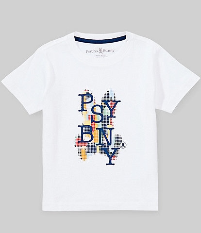 Psycho Bunny Little Boys Short Sleeve Wes Graphic T-Shirt