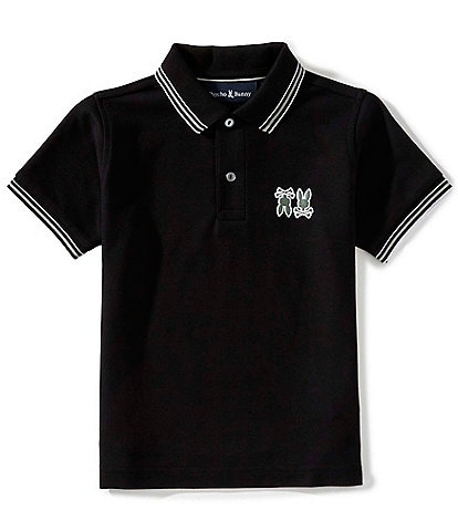 Psycho Bunny Little/Big Boys Archive Neon Bunny Polo