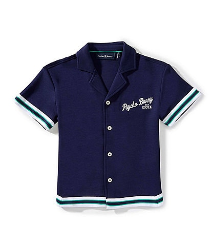 Psycho Bunny Little/Big Boys Basil Short-Sleeve Solid Knit Shirt