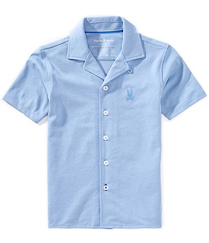 Psycho Bunny Little/Big Boys 5-20 Bryan Short Sleeve Woven Shirt