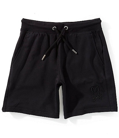 Psycho Bunny Little/Big Boys 5-20 Levanzo Embroidered Micro French Terry Shorts