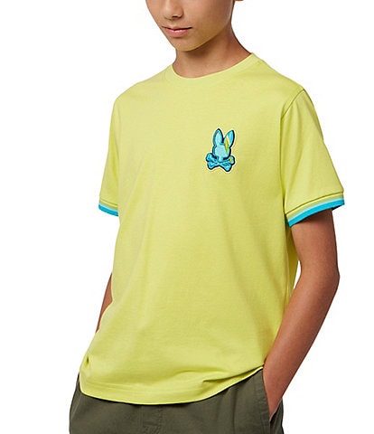 Psycho Bunny Little/Big Boys 5-20 Short Sleeve Apple Valley Embroidered T-Shirt