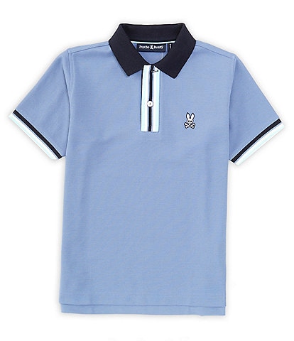 Psycho Bunny Little/Big Boys 5-20 Short Sleeve Bloomington Pique Polo Shirt