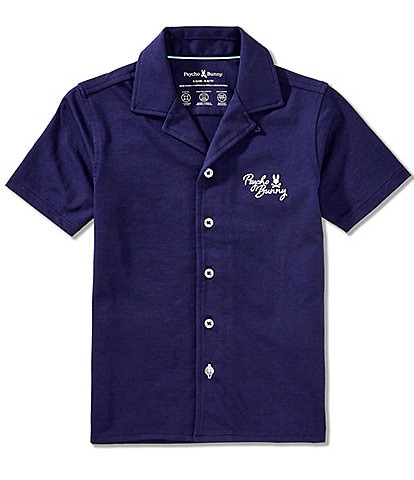 Psycho Bunny Little/Big Boys 5-20 Short Sleeve Desert Keller Shirt