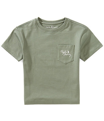 Psycho Bunny Little/Big Boys 5-20 Short Sleeve Desert Pocket T-Shirt