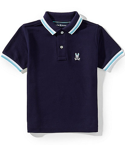 Psycho Bunny Little/Big Boys 5-20 Short-Sleeve Nolan Pique Polo Shirt