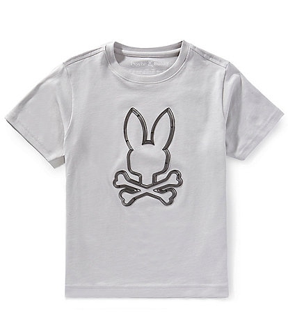 Psycho Bunny Little/Big Boys 7-20 Monarch Short Sleeve Embossed Signature Logo T-Shirt