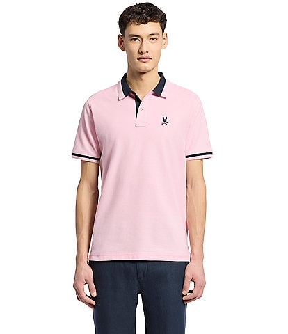 Psycho Bunny Newman Pique Short Sleeve Polo Shirt
