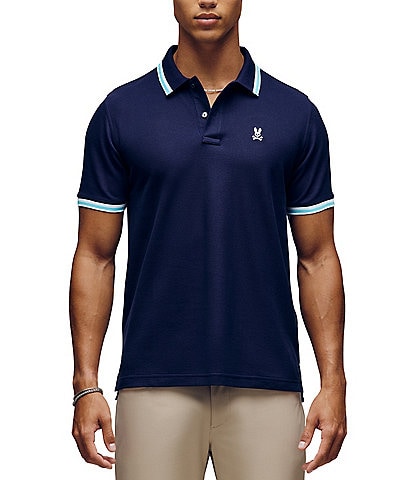 Psycho Bunny Nolan Pique Short Sleeve Polo Shirt