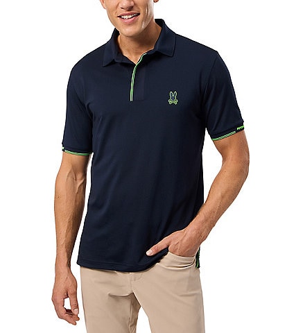 Psycho Bunny Performance Stretch Edmonds Sport Short Sleeve Polo Shirt