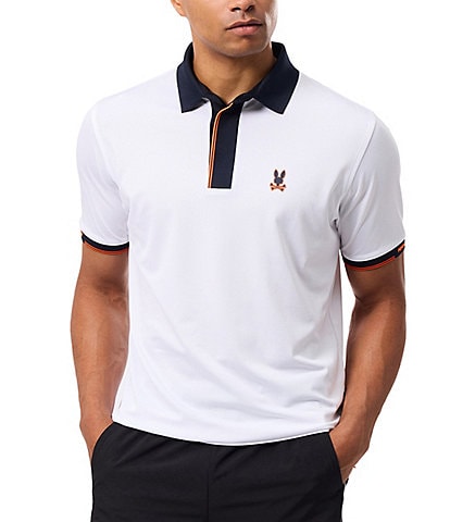 Psycho Bunny Performance Stretch Edmonds Sport Short Sleeve Polo Shirt