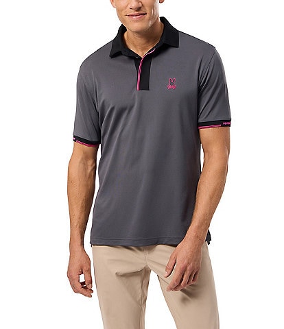 Psycho Bunny Performance Stretch Edmonds Sport Short Sleeve Polo Shirt