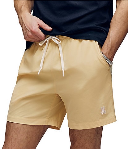 Psycho Bunny Samos Hydro Chromic 5 3/4" Inseam Printed Swim Trunks