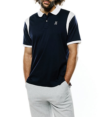 Psycho Bunny Saval Interlock Short Sleeve Polo Shirt