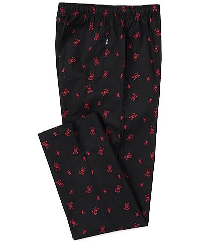 Psycho Bunny Telluride Allover Bunny Woven Pajama Pants