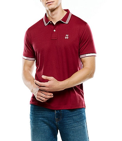 Psycho Bunny Timmy Interlock Short Sleeve Polo Shirt
