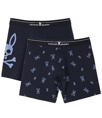 Psycho Bunny Tossed Bunny Boxer Briefs 2-Pack