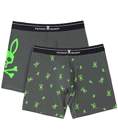 Psycho Bunny Tossed Bunny Boxer Briefs 2-Pack