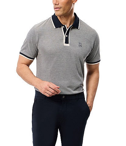 Psycho Bunny Woodway Oxford Short Sleeve Polo Shirt