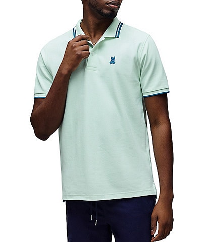 Psycho Bunny Zev Pique Short Sleeve Polo Shirt