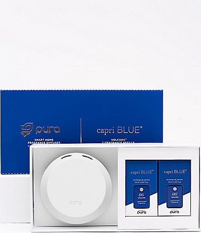 Pura 4 Smart Fragrance Diffuser x Carpi Blue Volcano Fragrance Set