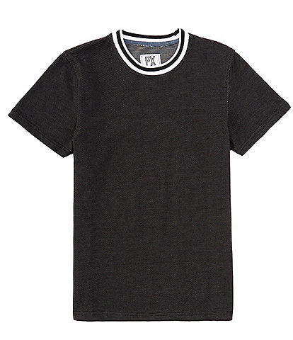 PX Clothing Short Sleeve Crew Tipped Ringer T-Shirt
