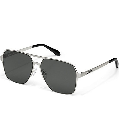 Quay Australia Men's Backstage Pass 52mm Polarized Aviator Sunglasses