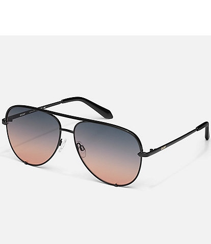 Quay Australia Polarized High Key Aviator Sunglasses