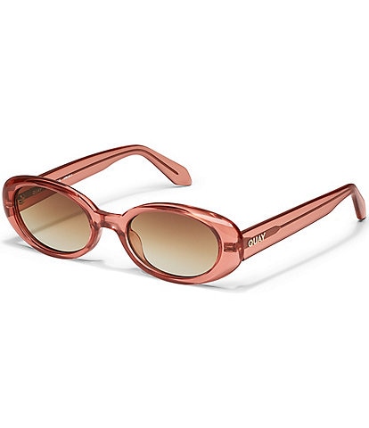 QUAY Unisex Felt Cute 35mm Oval Sunglasses
