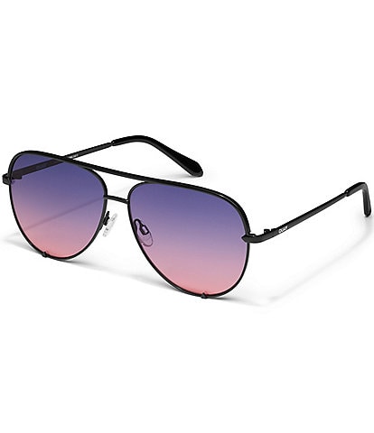QUAY Unisex High Key 55mm Aviator Sunglasses