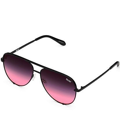 Quay Australia Unisex High Key 55mm Aviator Sunglasses