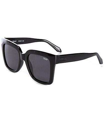 Quay After Party 51mm Square Sunglasses In Black