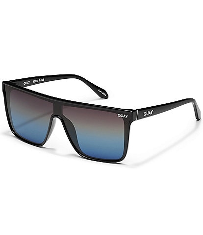 Quay Australia Unisex Nightfall Medium 49mm Shield Polarized Sunglasses