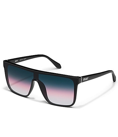 QUAY Unisex Nightfall Medium 49mm Shield Statement Sunglasses