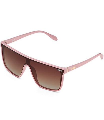 Quay Australia Unisex Nightfall Oversized 52mm Polarized Shield Sunglasses