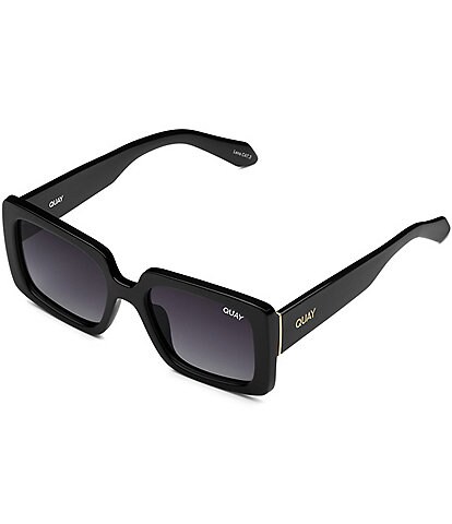 Quay Australia Unisex Total Vibe Mini 44mm Polarized Square Sunglasses