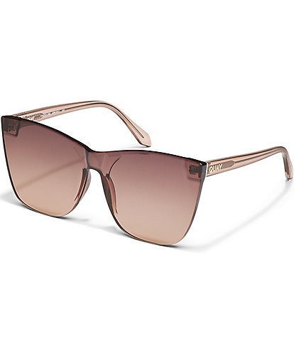 QUAY Women's Come Thru 57mm Cat Eye Sunglasses