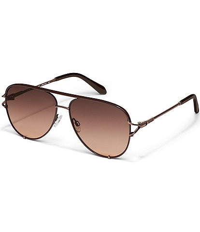 Quay Australia Women's High Key Twist 51mm Aviator Sunglasses