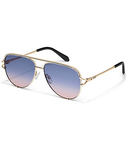 QUAY Women's High Key Twist 51mm Aviator Sunglasses