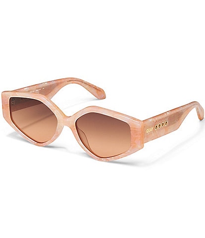 Quay Australia Women's Hot Gossip 44mm Cat Eye Tortoise Sunglasses