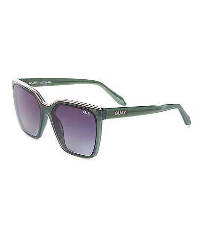 Quay Australia Women's Level Up 51mm Polarized Square Sunglasses