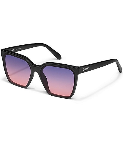 QUAY Women's Level Up 51mm Gradient Lens Square Sunglasses