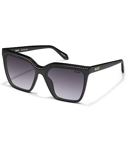 Quay Australia Women's Level Up Bling 50mm Square Sunglasses