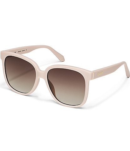 Quay Australia Women's Wide Awake 54mm Square Sunglasses