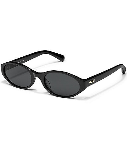 QUAY Unisex Aura Points 35mm Round Sunglasses