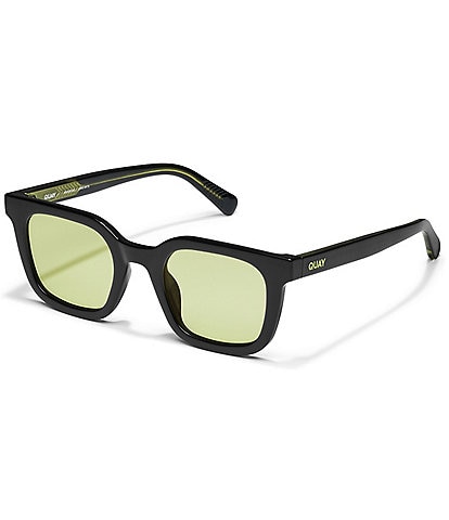QUAY Unisex Game Over 40mm Square Sunglasses