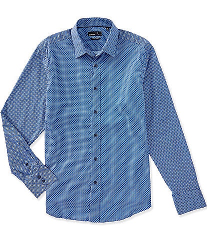 Quieti Dot Print Long Sleeve Woven Shirt