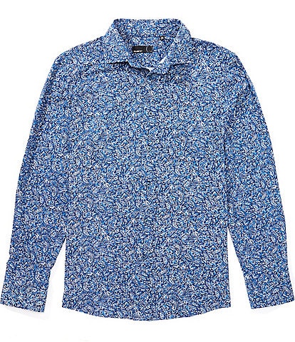 Quieti Floral Print Long Sleeve Woven Shirt